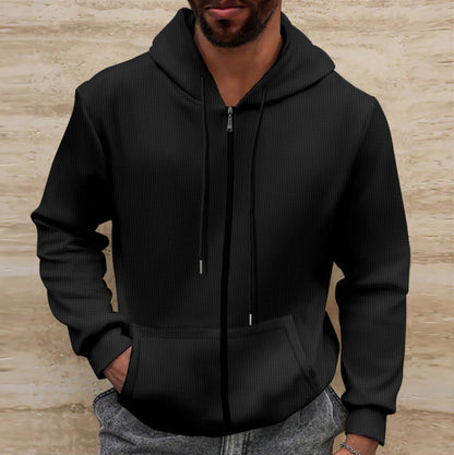 Herren Kapuzenpullover Bequem Reißverschluss Modern