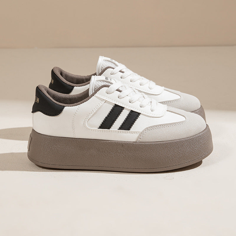 Damen Plattform Sneaker Sportlich Komfortabel Hoch