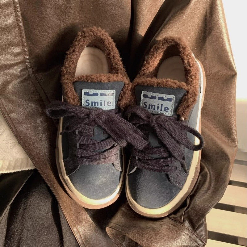 Damen Sneaker Bequem Kuschelig Robust