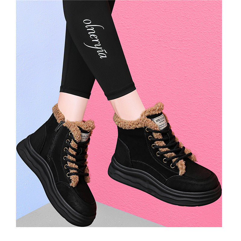 Damen Winterstiefel Kuschelig Rutschfest Schnee