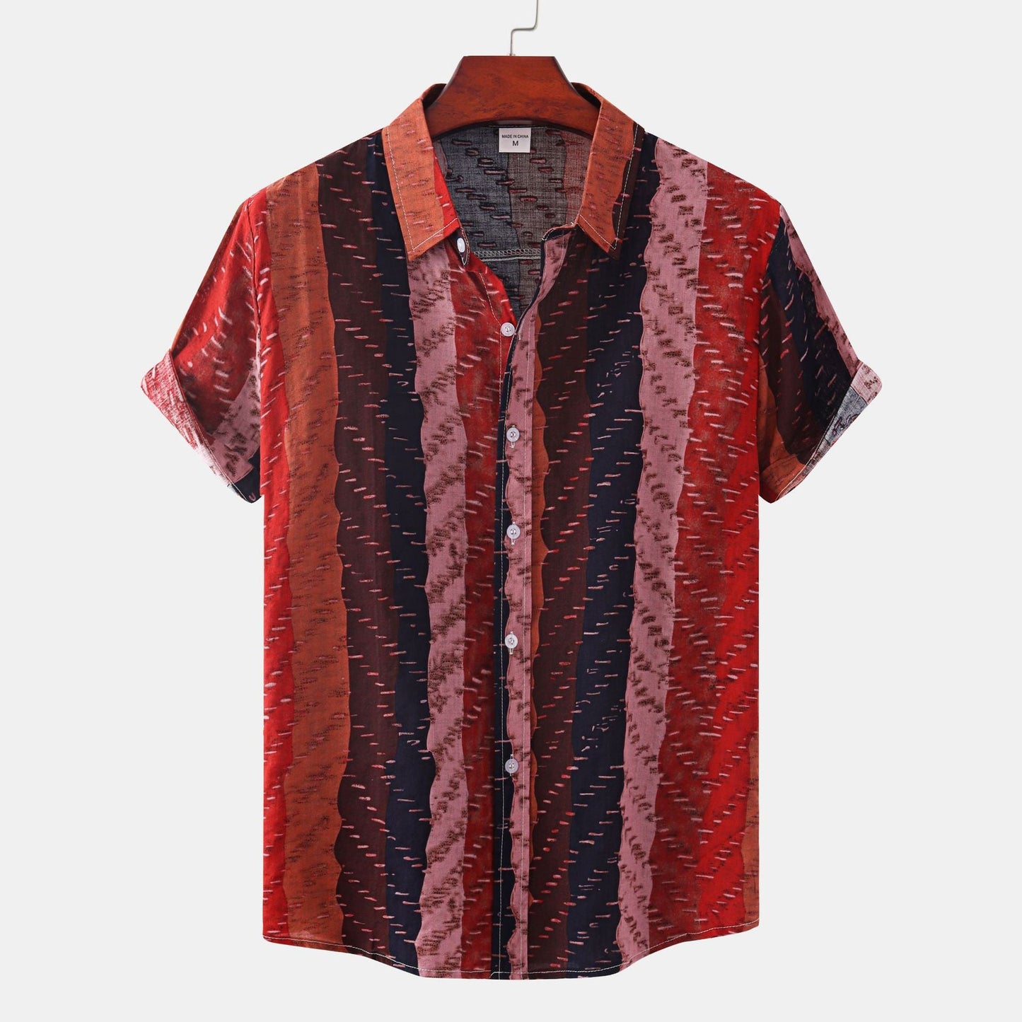 Herren Kurzarmhemd Modern Grafik T-Shirt Berlin Style