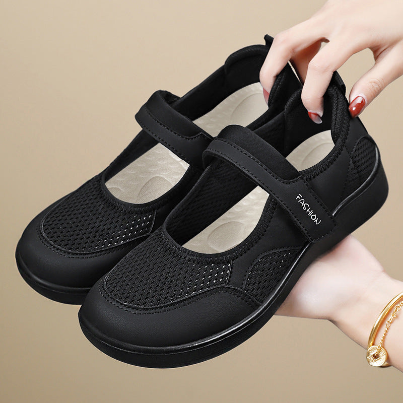 Damen Fitness-Sneaker Atmungsaktiv mit Klettverschluss Damen Laufschuhe Sport - BerlinGlamour