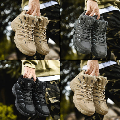 Damen Outdoor-Schnürboots wasserabweisend rutschfest Schwarz - BerlinGlamour