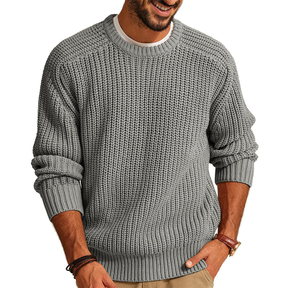 Herren Pullover Grob Gestrickt Lässig Modern - BerlinGlamour