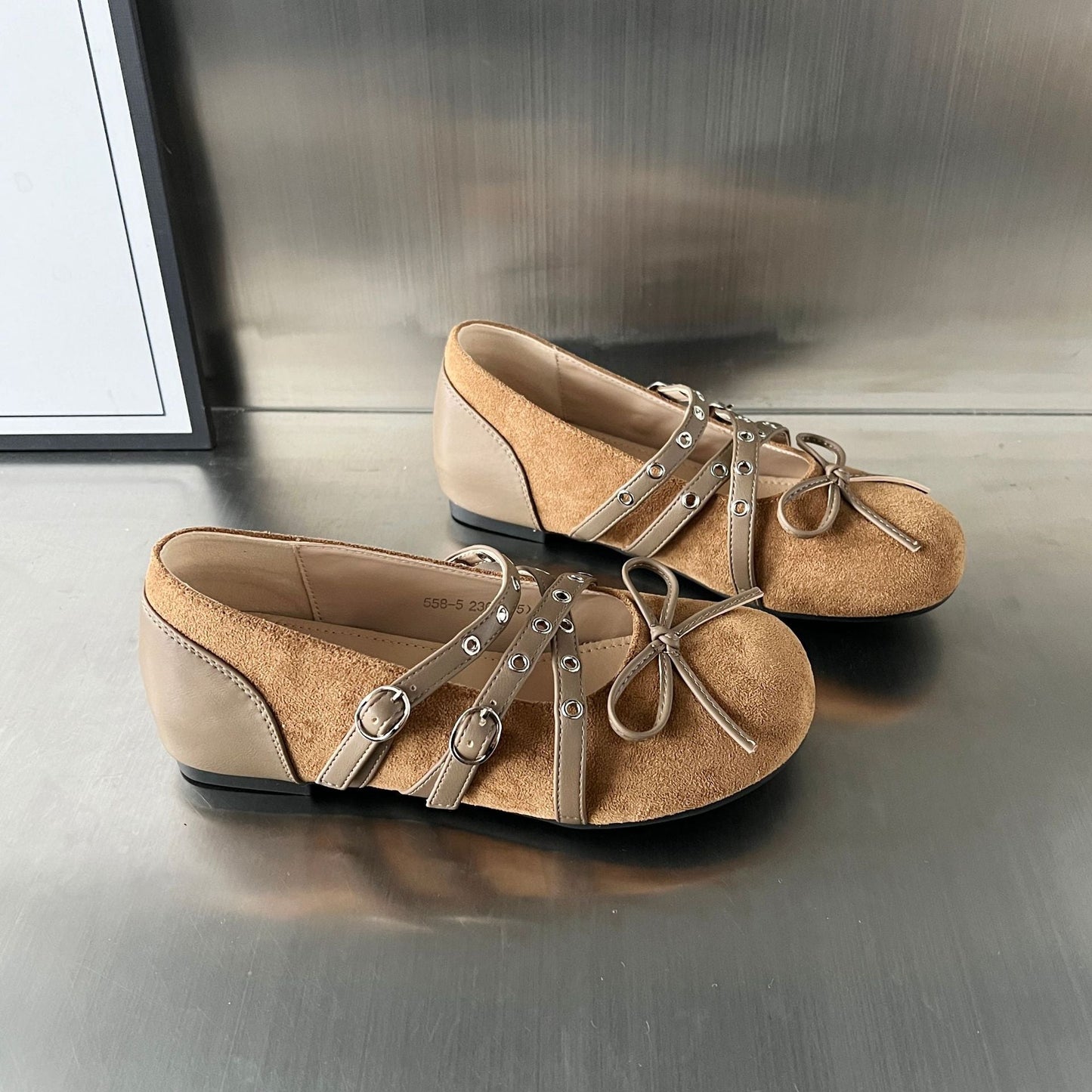 Damen Mokassins Elegante Schnallen Schuhe Frauen Mode