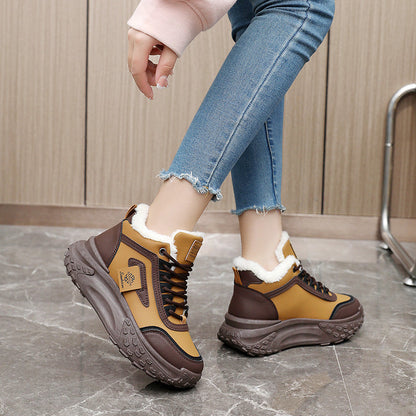 Damen Sneaker Warmfutter Rutschfest Modisch