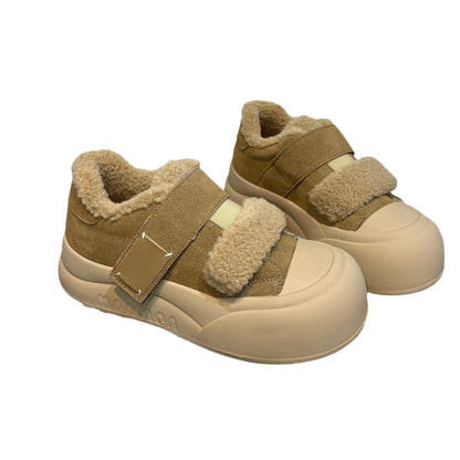Damen Sneaker Bequem Kuschelig Verstellbar