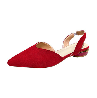 Damen Ballerinas Elegante Slingback Schuhe Mit Verstellbarem Riemen