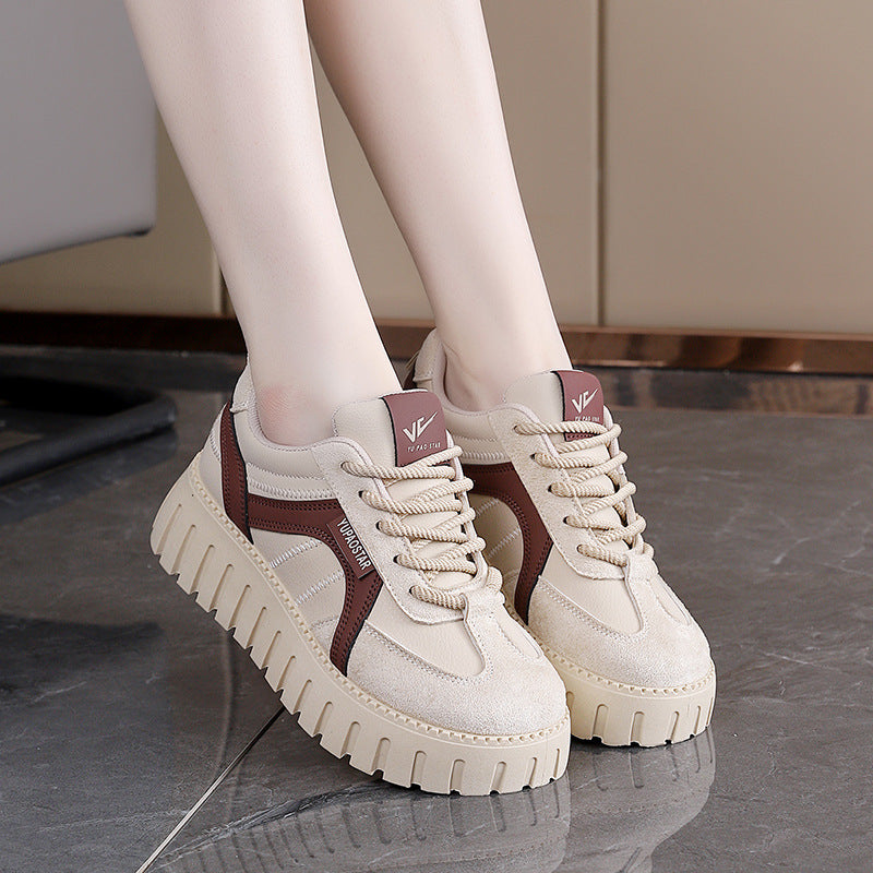 Damen Sneaker Chunky Bequem Sportschuh Weite Sohle