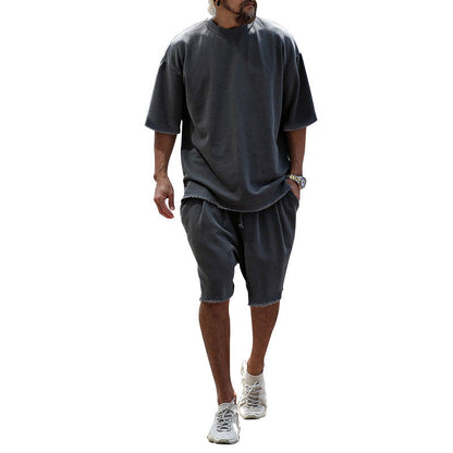 Herren Sommer Set Shorts Oberteil Relaxed Style
