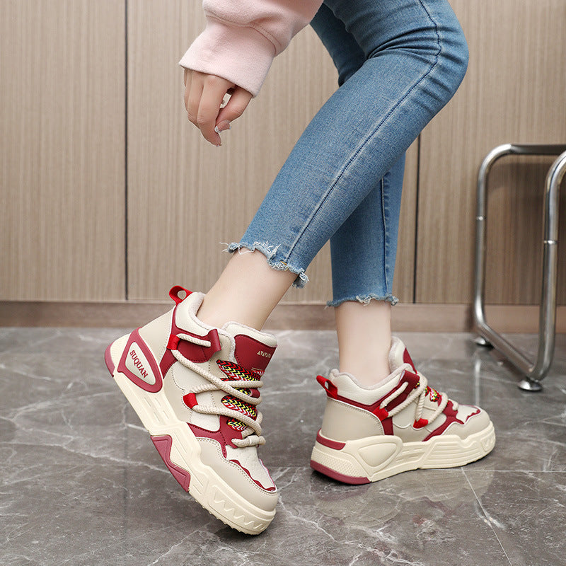 Damen Sneaker High-Top bequem mit Dämpfung