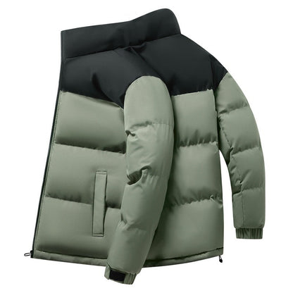 Herren Winterjacke Steppjacke Isoliert Warm