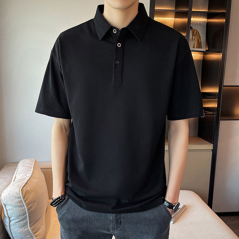Herren Poloshirt atmungsaktiv mit Knöpfen Modern Style