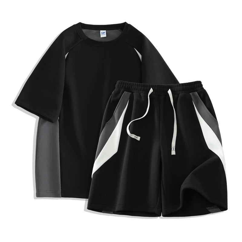 Herren Sportset T-Shirt und Shorts Atmungsaktiv Leicht - BerlinGlamour