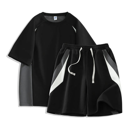 Herren Sportset T-Shirt und Shorts Atmungsaktiv Leicht - BerlinGlamour