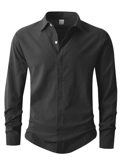 Herren Hemd Slim Fit Elegantes Casual Design