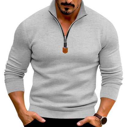 Herren Pullover Kurz Reißverschluss Modern Glamour - BerlinGlamour