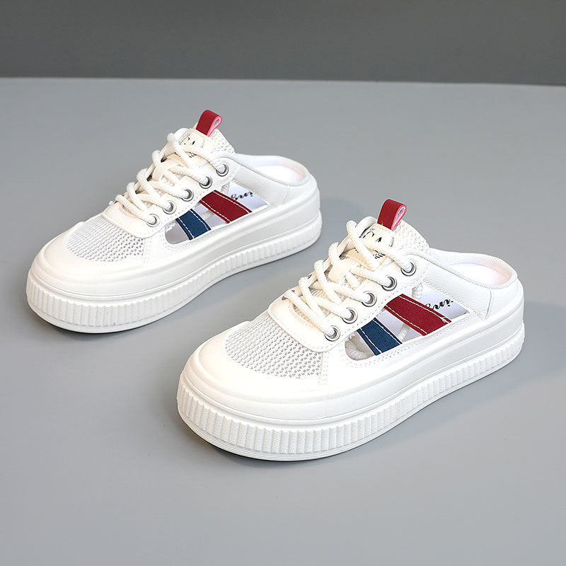 Damen Sneaker Atmungsaktiv Leicht Mesh Obermaterial Sportlich