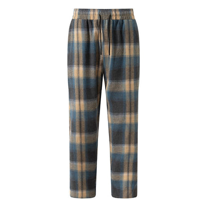 Herren Flanellhose Bequem Mit Seitentaschen Elastisch