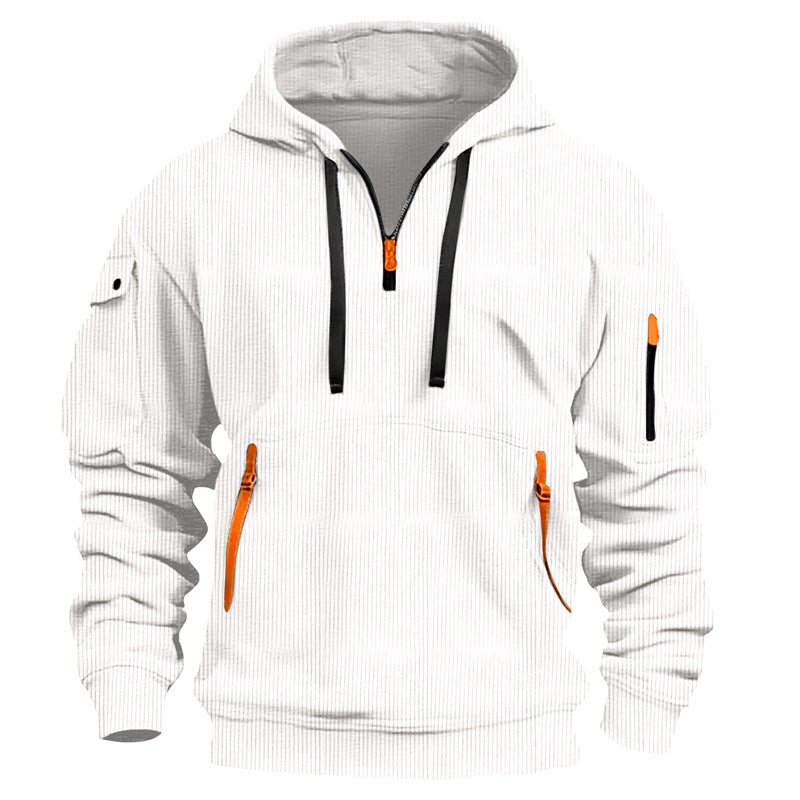 Herren Hoodie Freizeit Kapuzenpullover mit Kängurutasche