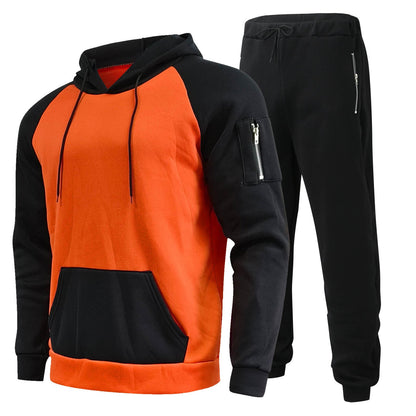 Herren Sportset Jogginghose Hoodie atmungsaktiv Funktionsshirt