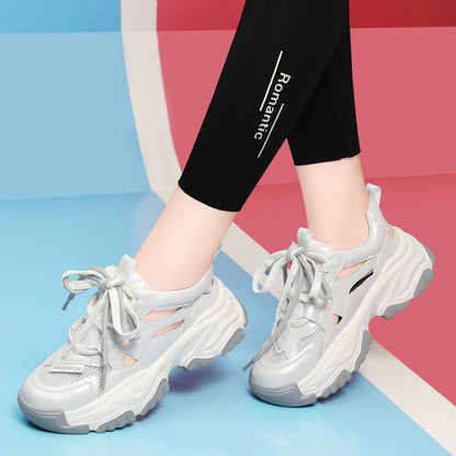 Damen Sneaker Sportlich Chunky atmungsaktiv Mesh