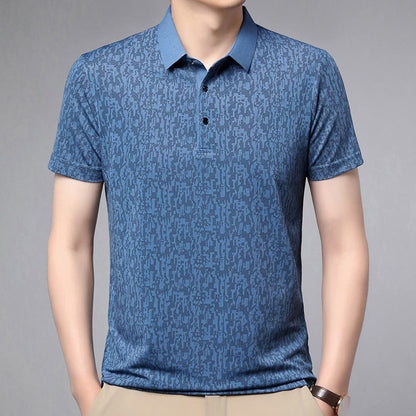 Herren Poloshirt Modern Strukturiert Kragen Style