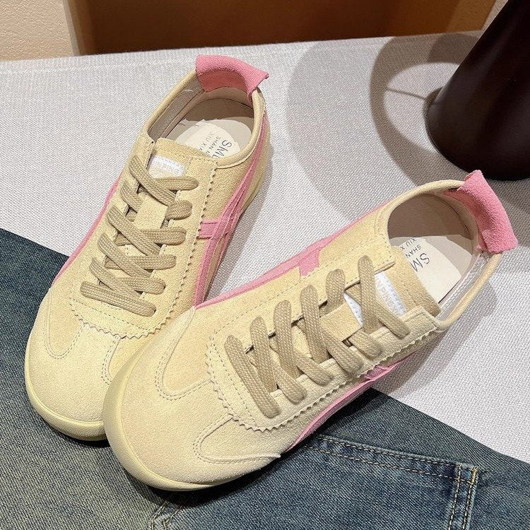 Damen Sneaker Sportlich Atmungsaktiv Weiße