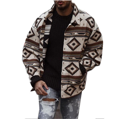 Herren Freizeitjacke Modern Gemustert Leicht