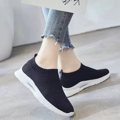 Damen Laufschuhe Bequem Elastisch Dämpfend