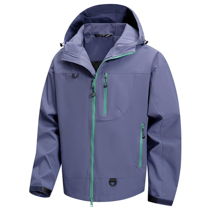 Wasserdichte Herrenjacke Outdoor Freizeitjacke mit Taschen