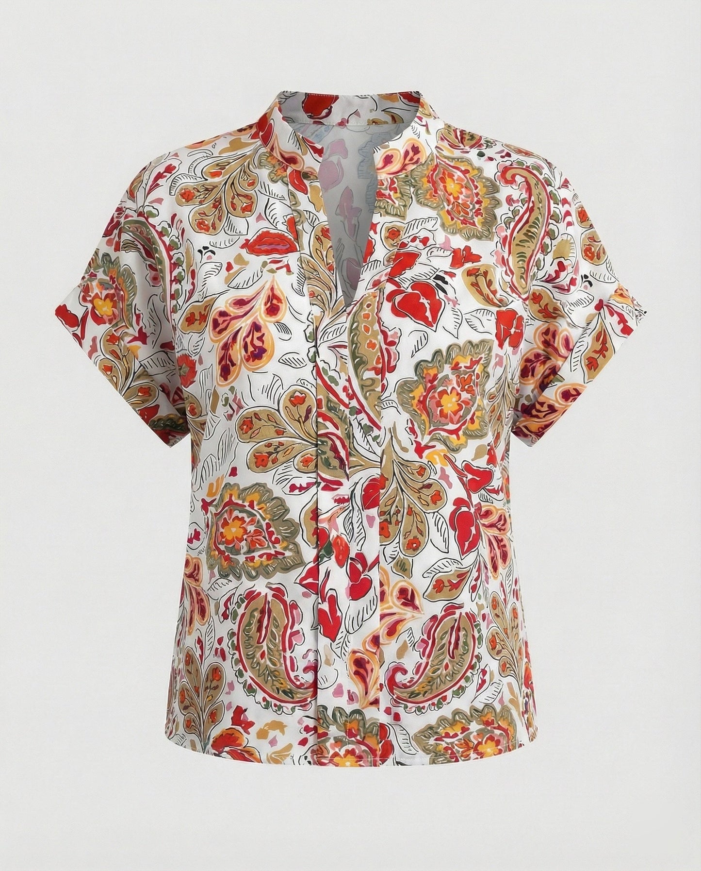 Damen Bluse Floral Luftige Ärmel Sommer