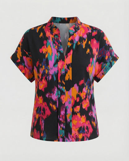 Damen Bluse Floral Luftige Ärmel Sommer