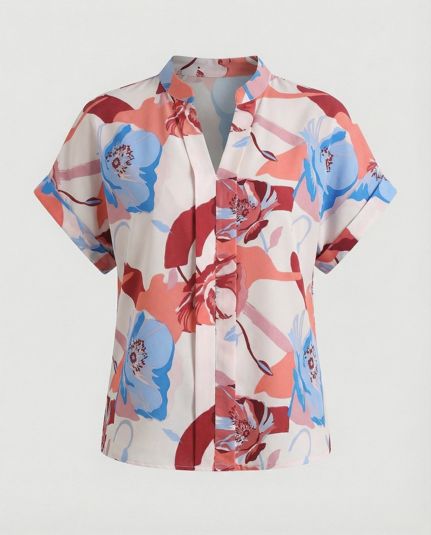 Damen Bluse Floral Luftige Ärmel Sommer