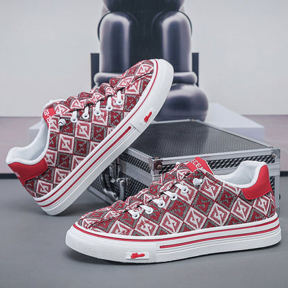 Damen Sneaker Geometrisches Muster Trendy Schuhe