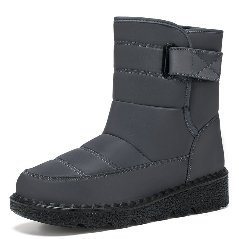 Damen Winterstiefel Isoliert Warm mit Klettverschluss