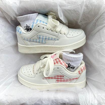 Damen Sneaker Karomuster Modern Strapazierfähig