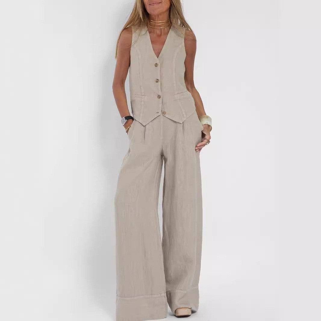 Damen Anzug Elegante Weste Weite Hose Berlin Style - BerlinGlamour