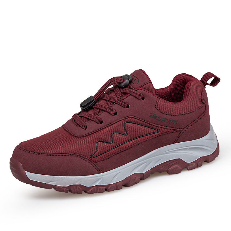 Damen Sportliche Laufschuhe Rutschfest Elastisch Schnellverschluss