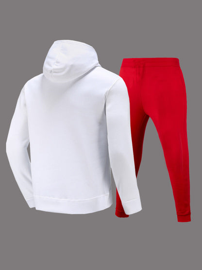 Herren Hoodie Jogginghose Set Graffiti Style Streetwear