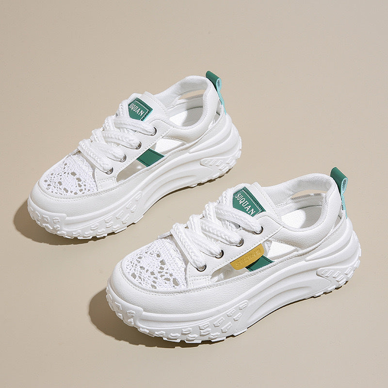 Damen Sneaker Weite Passform Bequem KomfortschuheSport