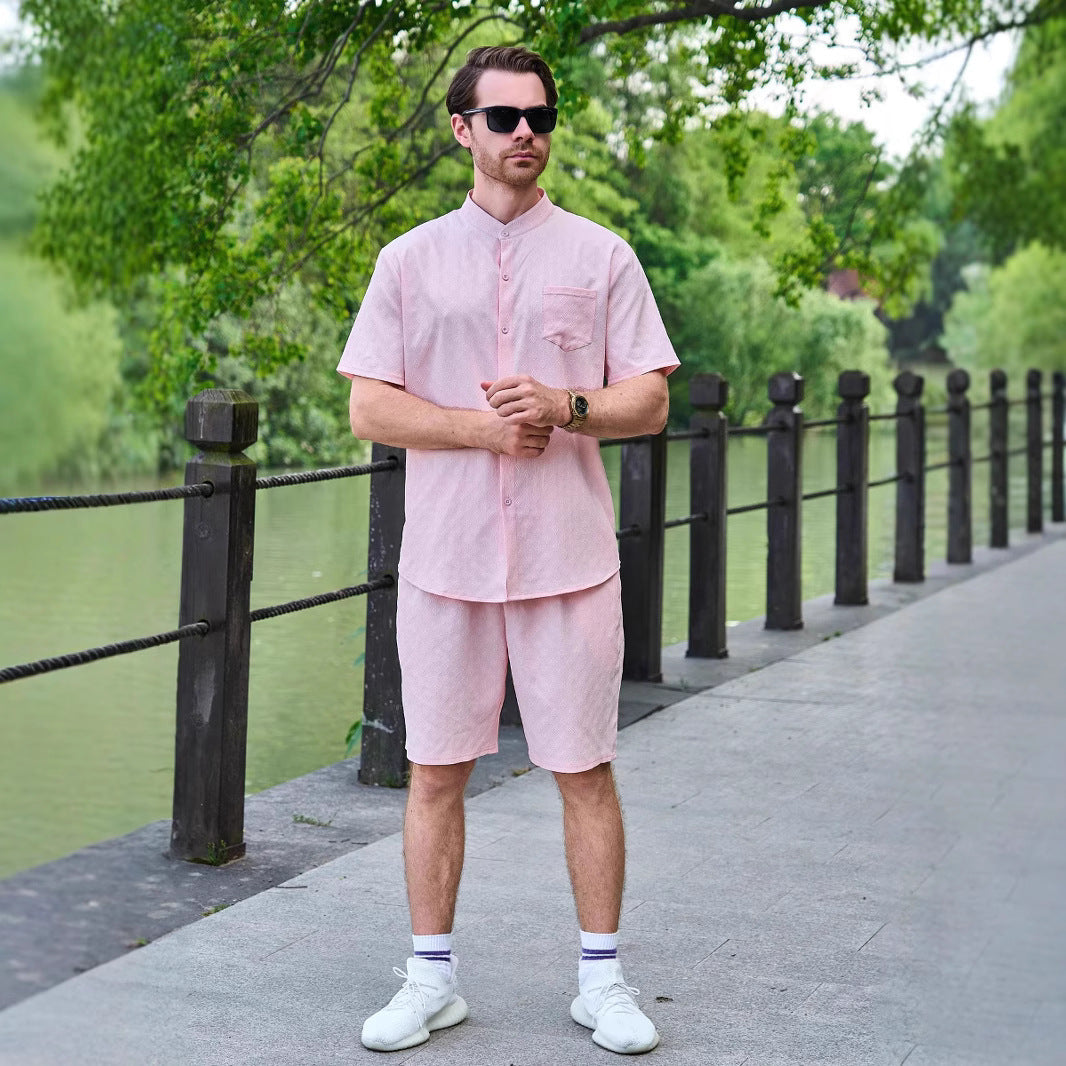Herren Kurzarmset Lässig Sommer Modern