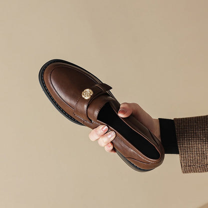 Damen Mokassins Elegante Schuhe mit Schnalle Komfortabel