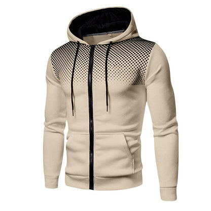 Herren Hoodie Sportlich Atmungsaktiv Netzstruktur