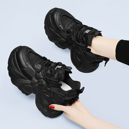 Damensport-Sneaker Laufschuhe mit dicker Sohle atmungsaktiv - BerlinGlamour