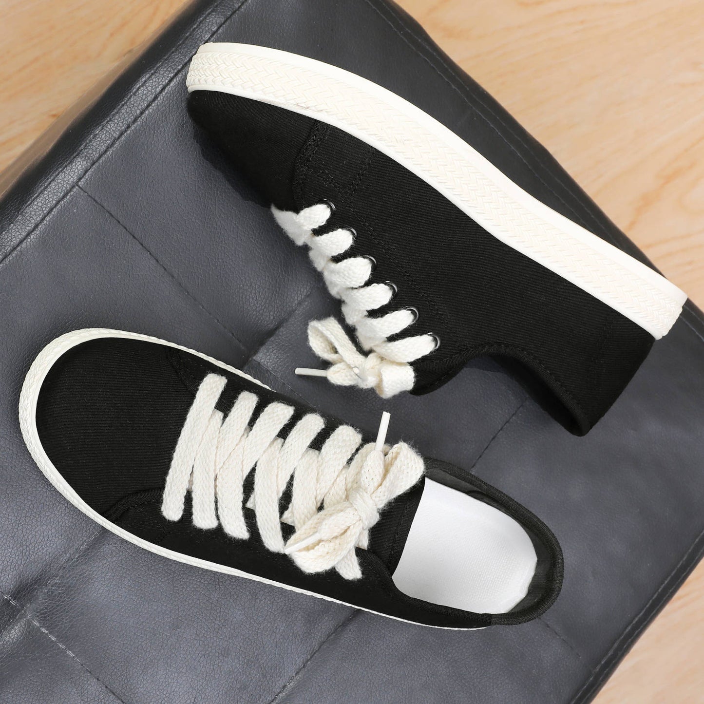 Damen Sneaker Baumwolle Bequem Rutschfest