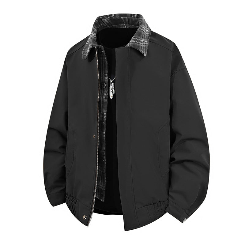 Herren Übergangsjacke Lässig Modern mit Hochkragen