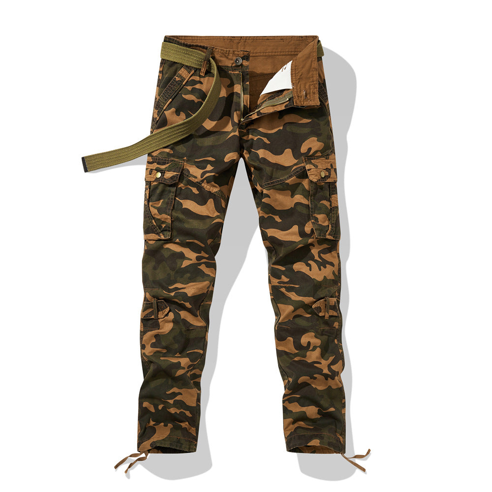 Herren Cargohose Camouflage Modern Verstellbar