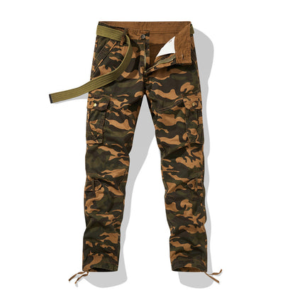 Herren Camouflage Hose Militär Stil Cargo Bein