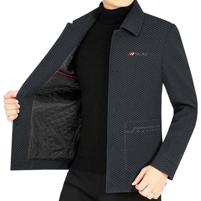 Herren Freizeitjacke Struktur Stoff Modern Berlin - BerlinGlamour